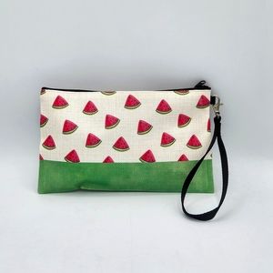 Watermelon Wristlet Purse, Clutch, Cosmetic Bag